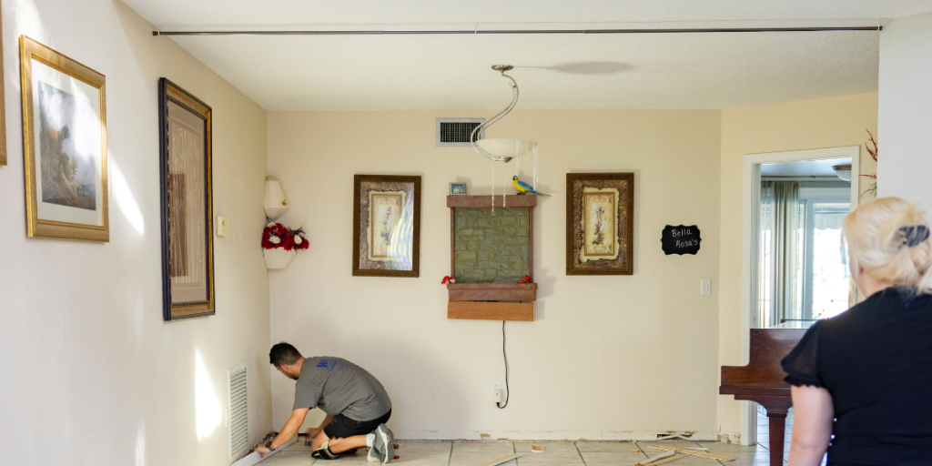 Total Cost Breakdown for Carpet-to-Vinyl Replacement
